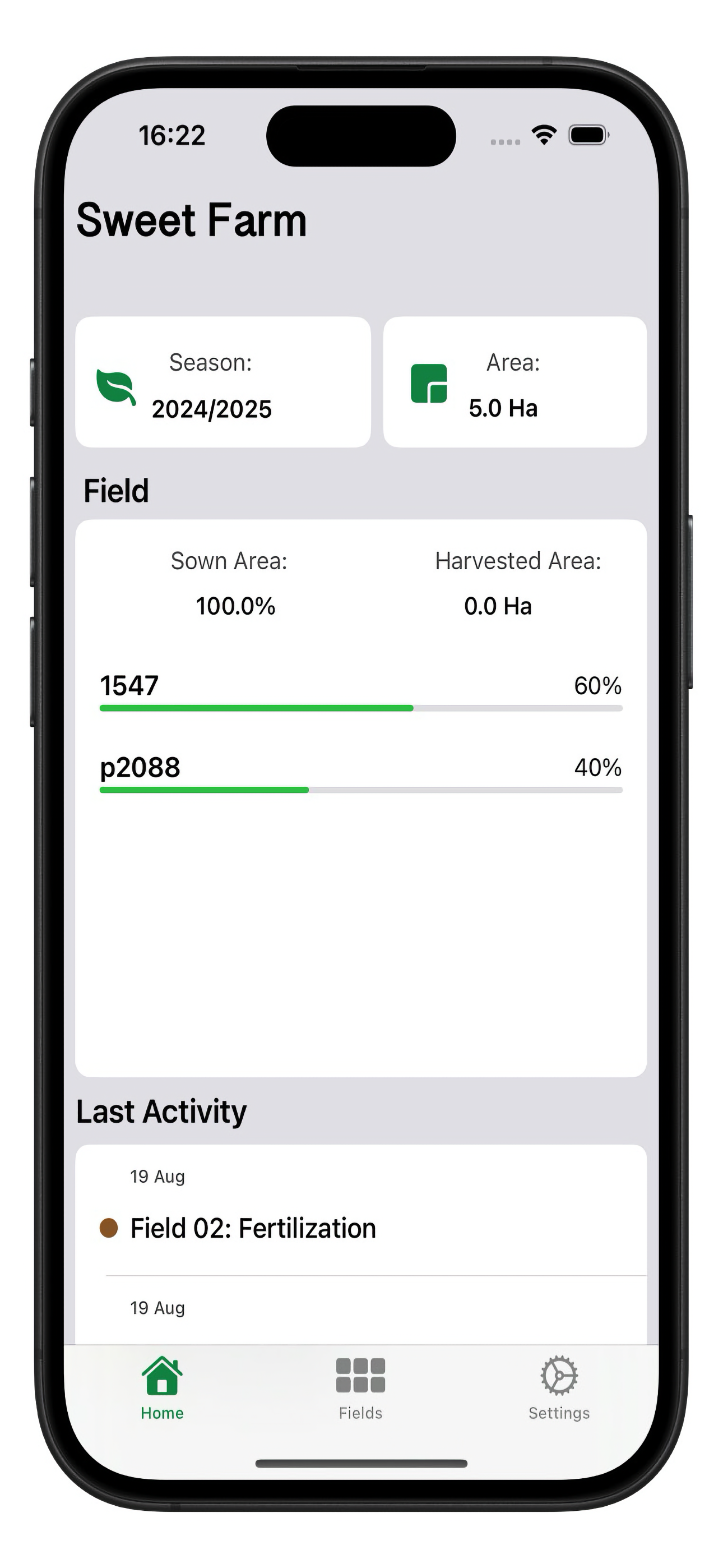 Home Screen Screenshot